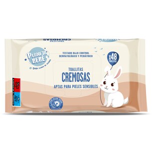 toallitas para bebes cremosas 48 unidades