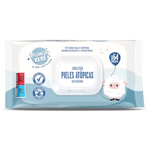 toallitas para bebes con piel atopica 64 unidades