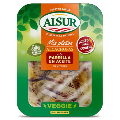 Alcachofas a la parrilla en mitades Alsur bandeja 190 g-0 Alcachofas a la parrilla en mitades Alsur bandeja 190 g-0