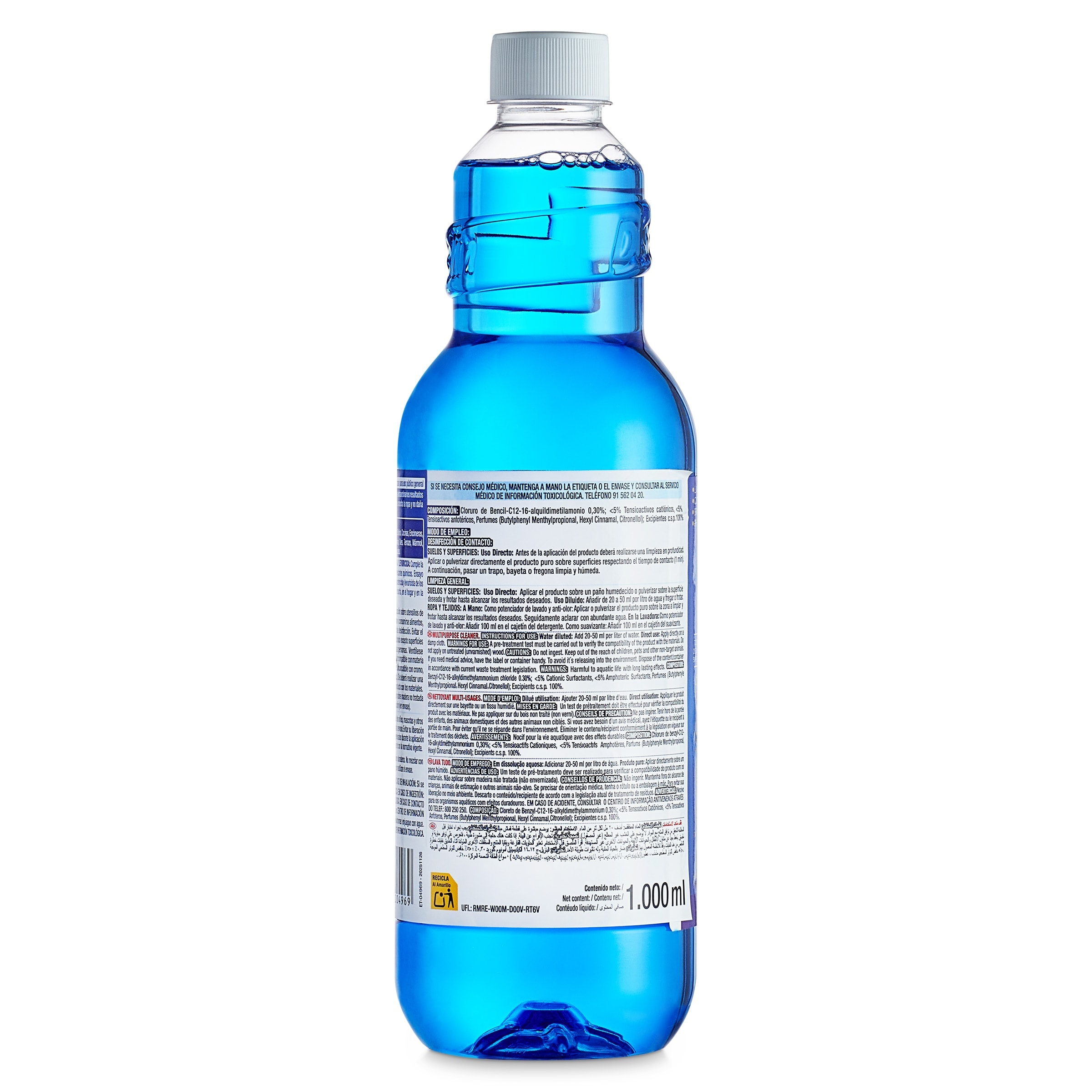 Limpiador multiusos desinfectante polar fresh Disiclin 1 L