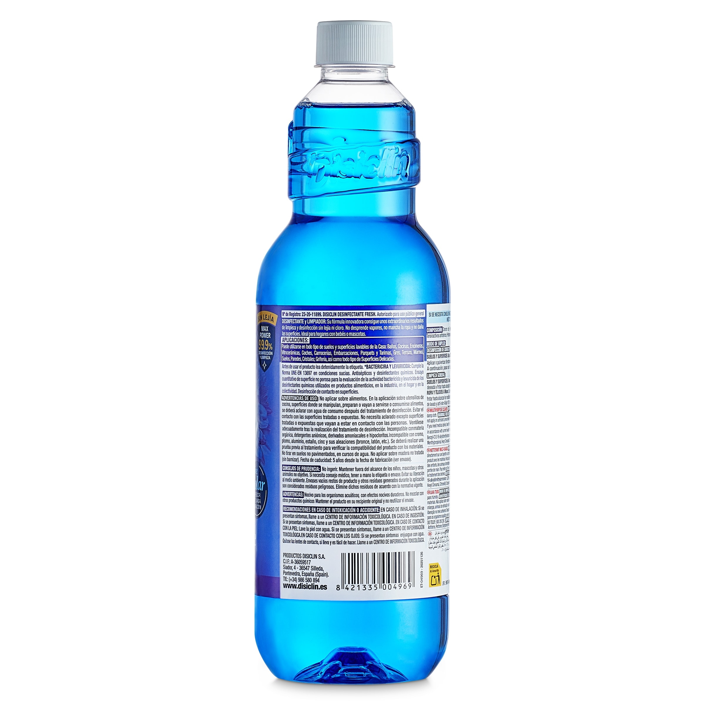 Limpiador multiusos desinfectante polar fresh Disiclin 1 L