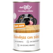 Alimento para perros albóndigas con salsa de ave Deliperro de Dia lata 1.2 Kg