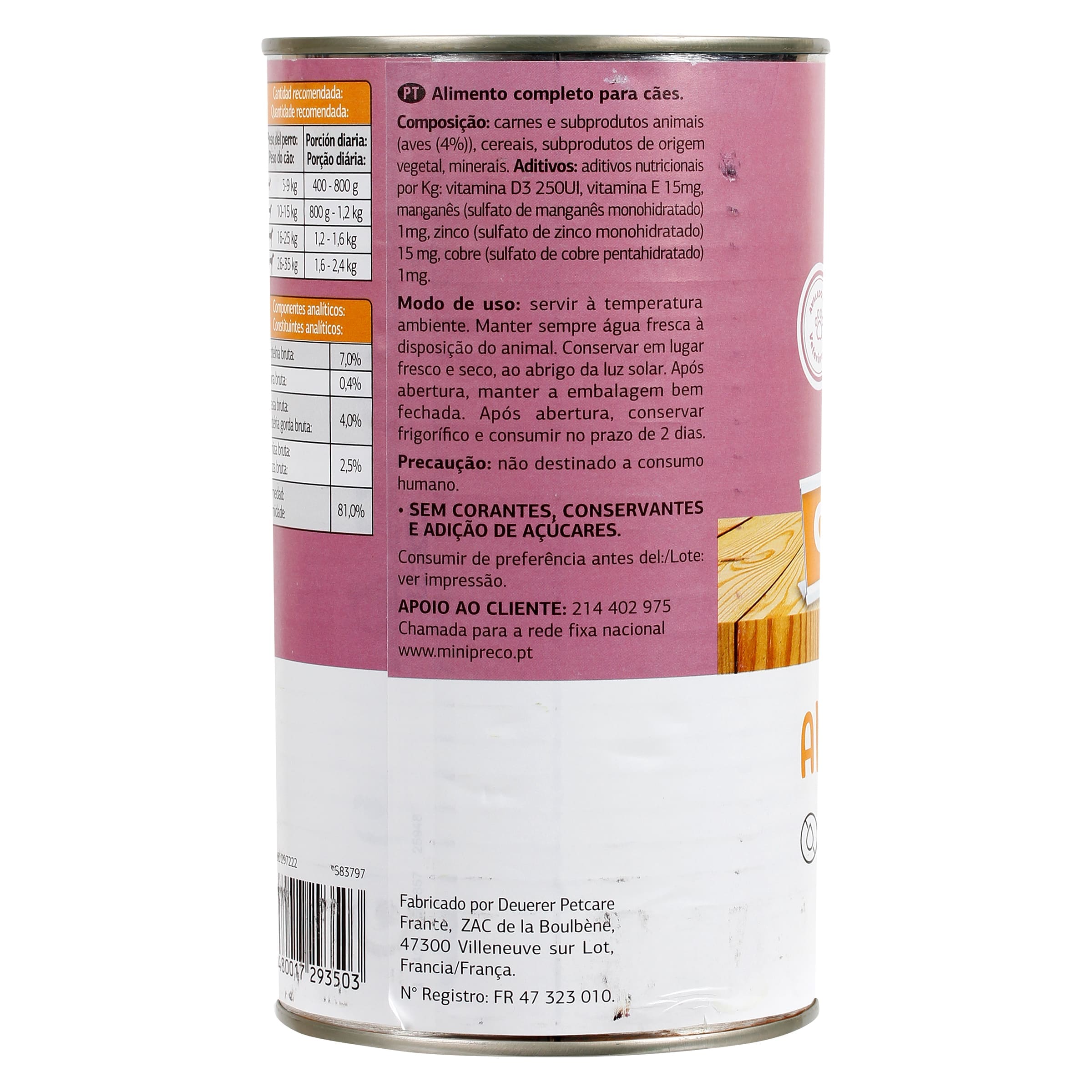 Alimento para perros albóndigas con salsa de ave Dia Deliperro 1.2 Kg