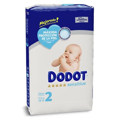 DODOT Pañales Recién Nacido Sensitive Talla 3 2x74ud + Toallitas 288  uds【OFERTA】