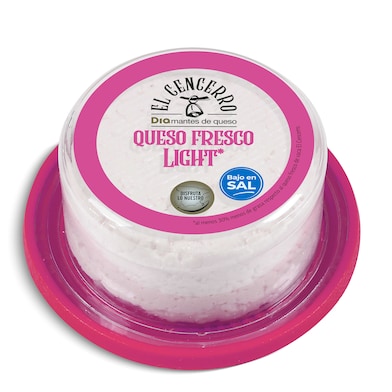 Queso fresco light bajo en sal El Cencerro de Dia tarrina 250 g-0