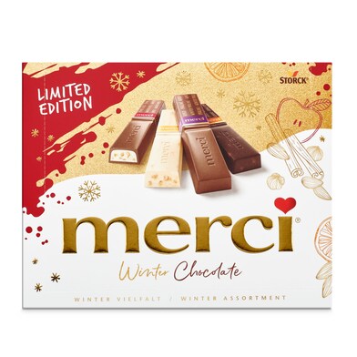 Barritas de chocolate winter Merci caja 250 g-0 Barritas de chocolate winter Merci caja 250 g-0