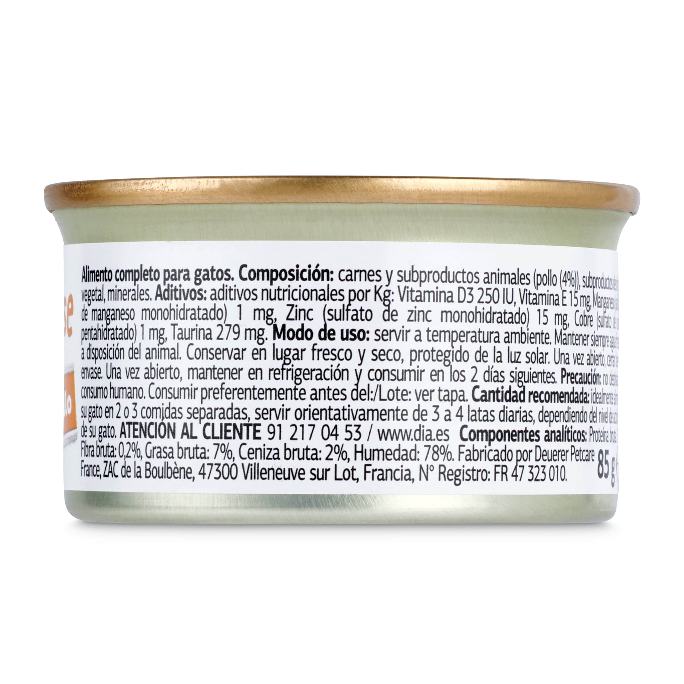 Mousse para gatos con pollo Dia Deligato 85 g