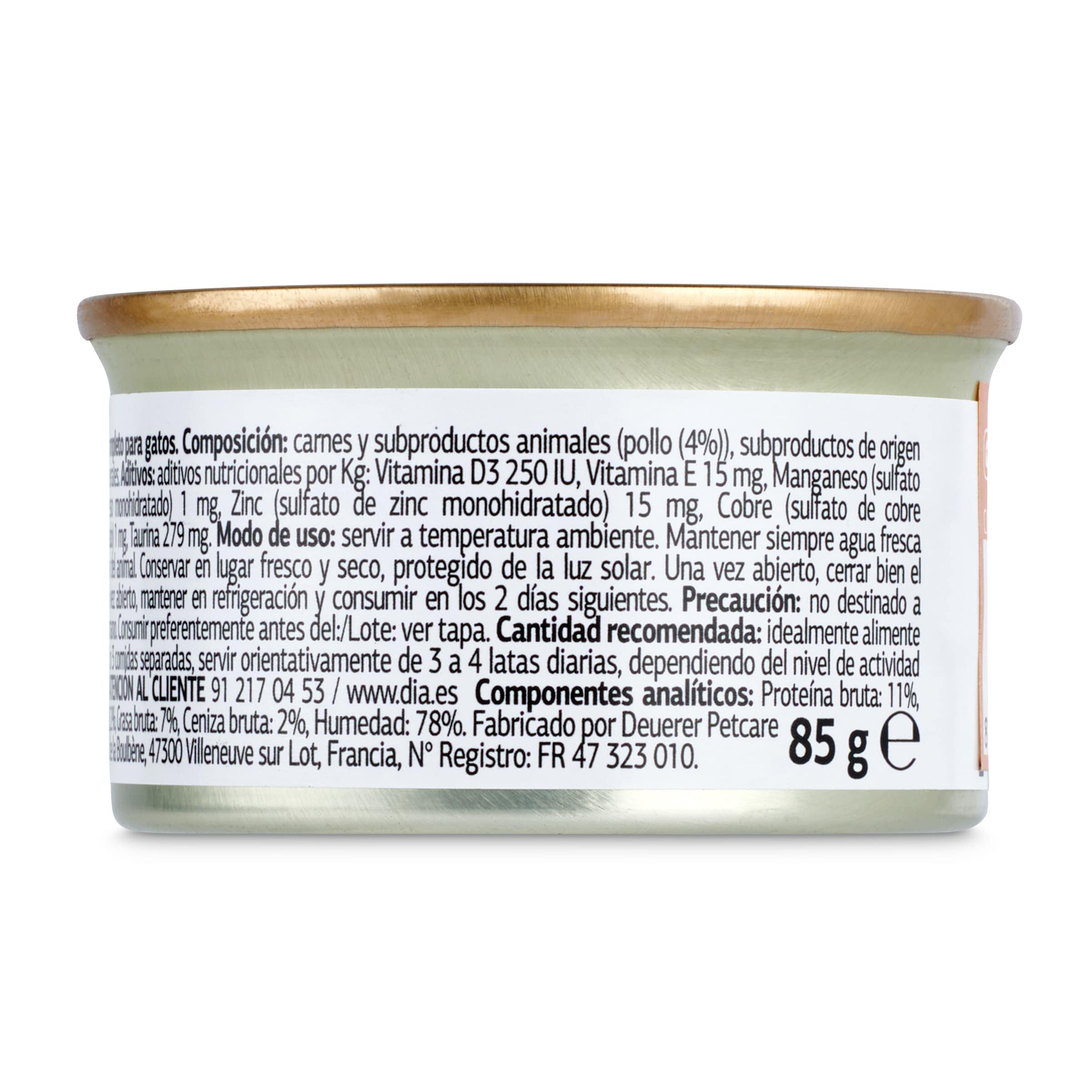Mousse para gatos con pollo Dia Deligato 85 g