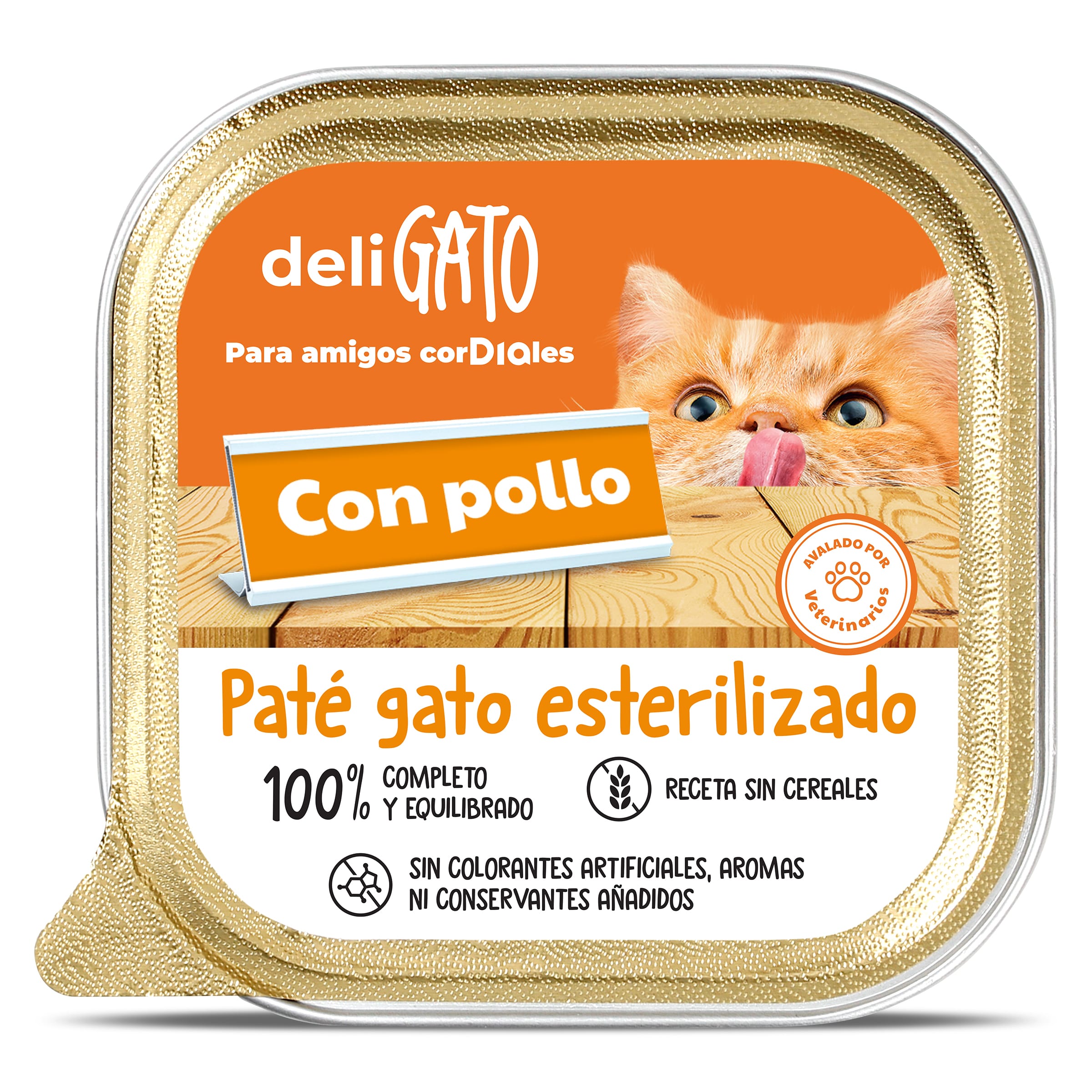 Paté para gato esterilizado con pollo Dia Deligato 100 g