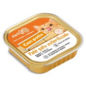 Paté para gato esterilizado con pollo Deligato Dia tarrina 100 g