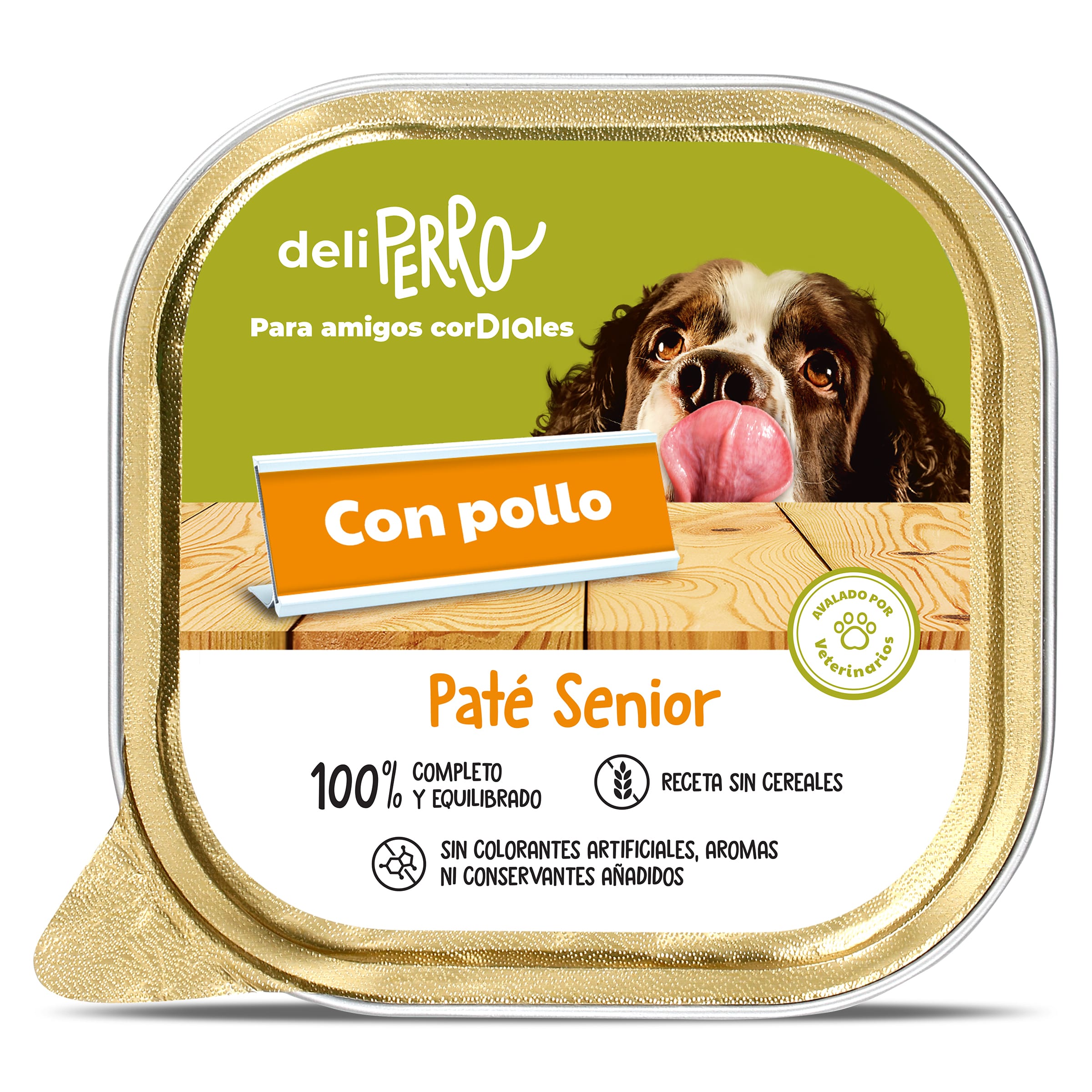 Paté para perros senior con pollo Dia Deliperro 300 g