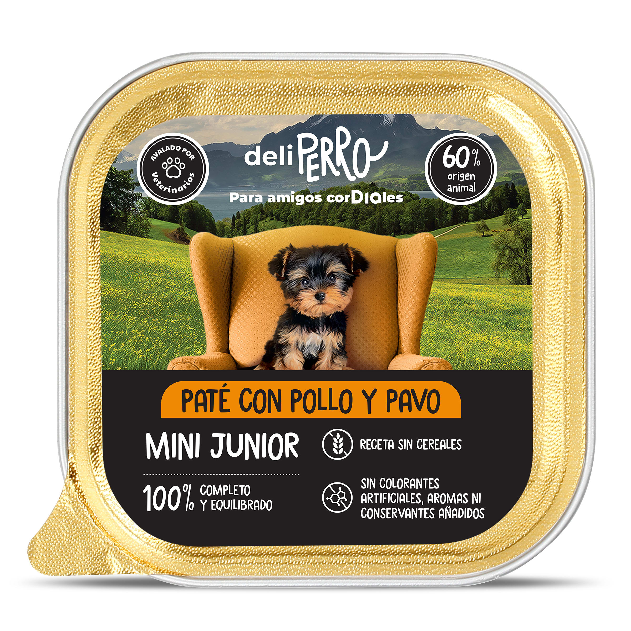 Paté para perros mini junior con pollo y pavo Dia Deliperro 150 g