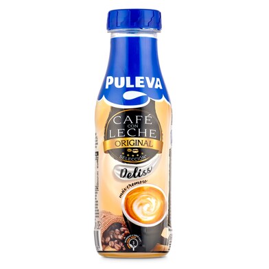 Bebida láctea de café con leche Puleva botella 220 ml-0