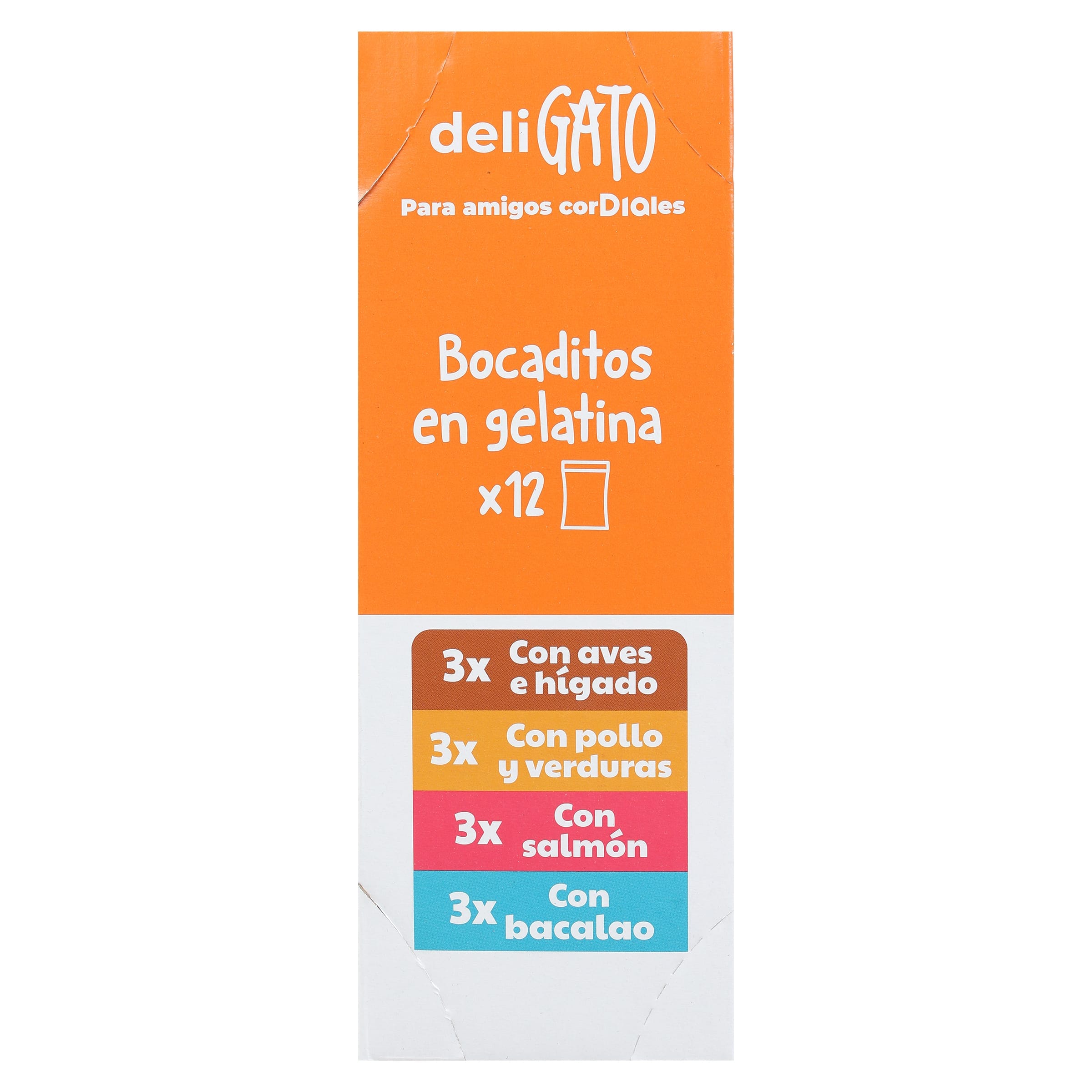 Alimento para gatos bocaditos en gelatina Dia Deligato pack 12 x 100 g