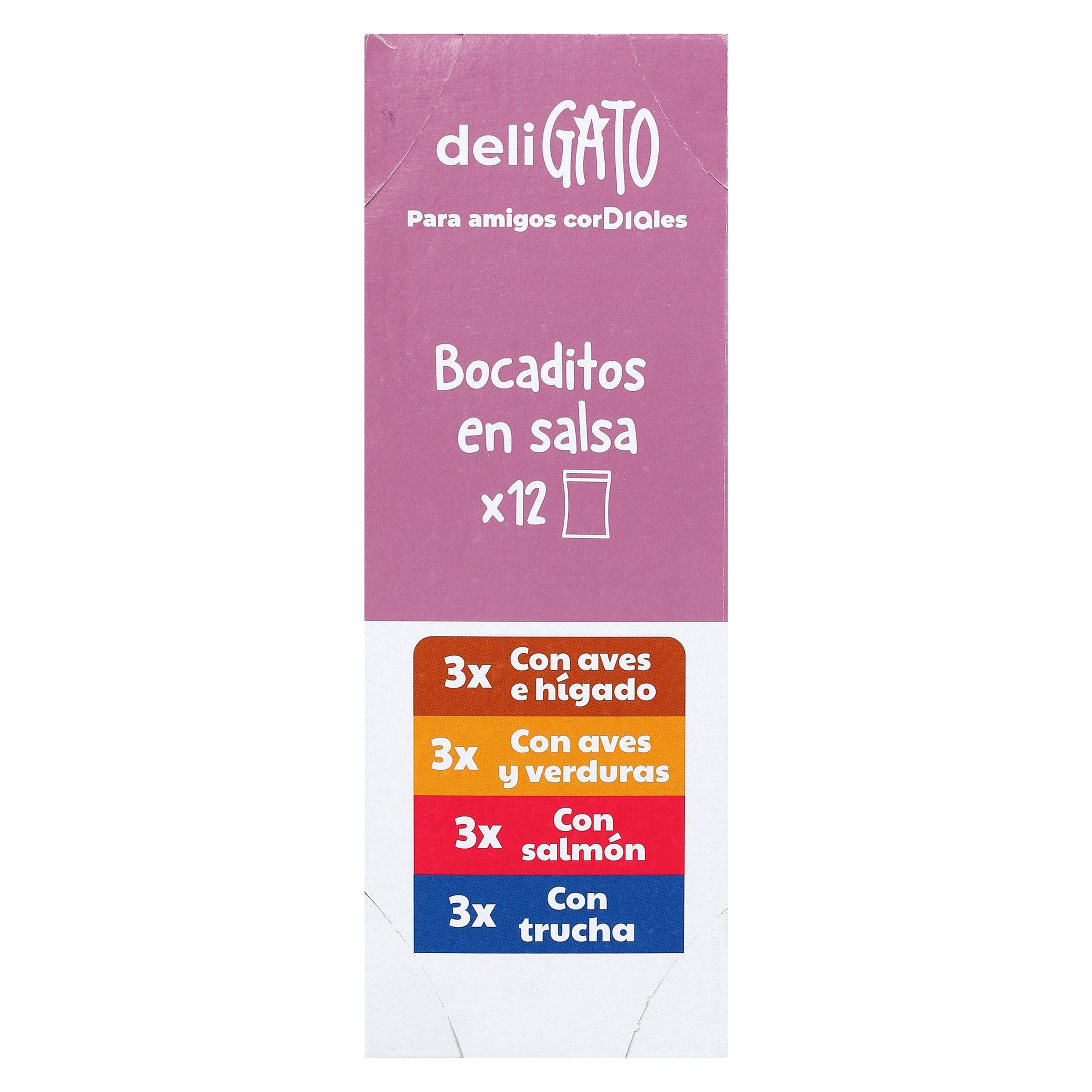 Alimento para gato bocaditos en salsa Dia Deligato pack 12 x 100 g