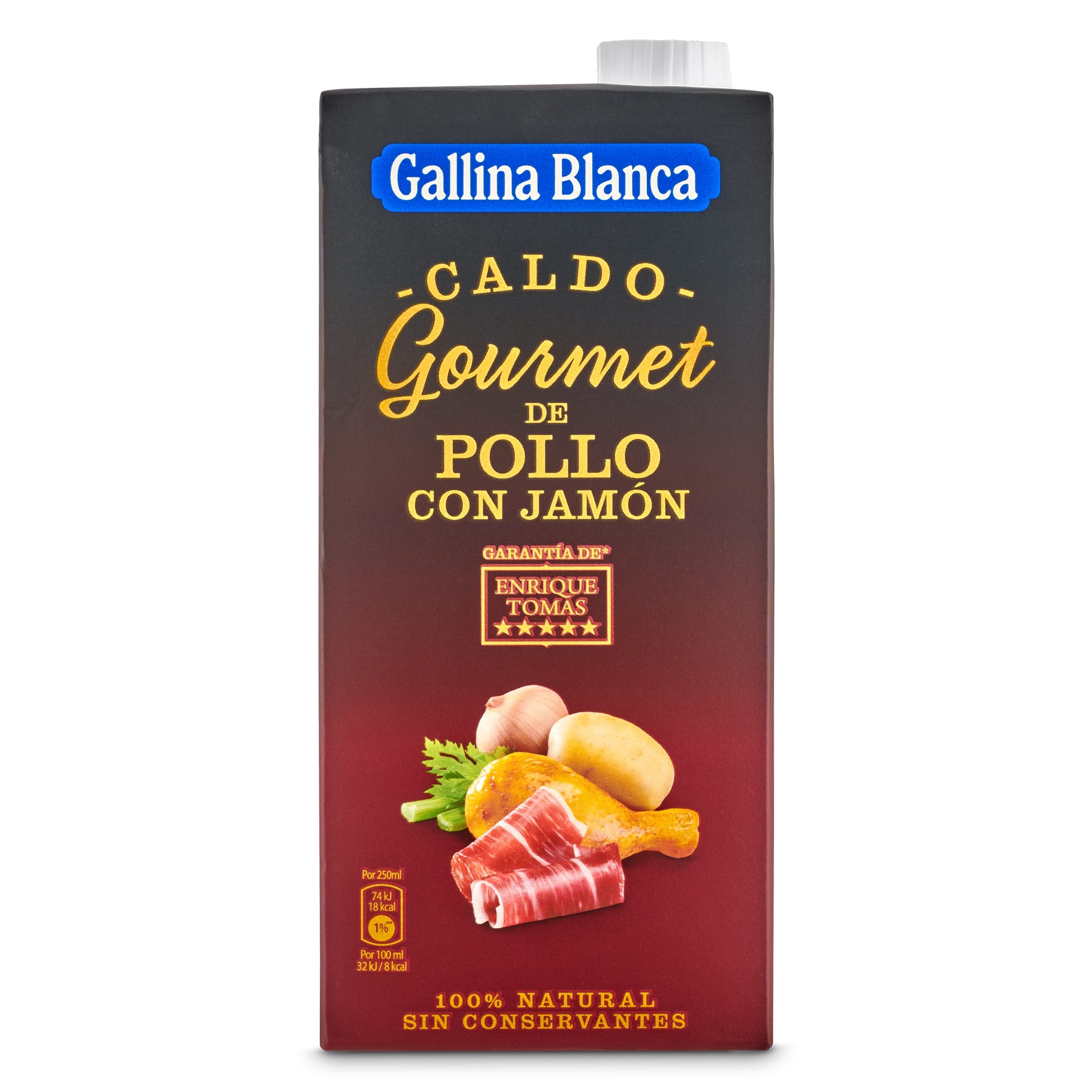 Caldo de pollo con jamón gourmet Gallina Blanca 1 L