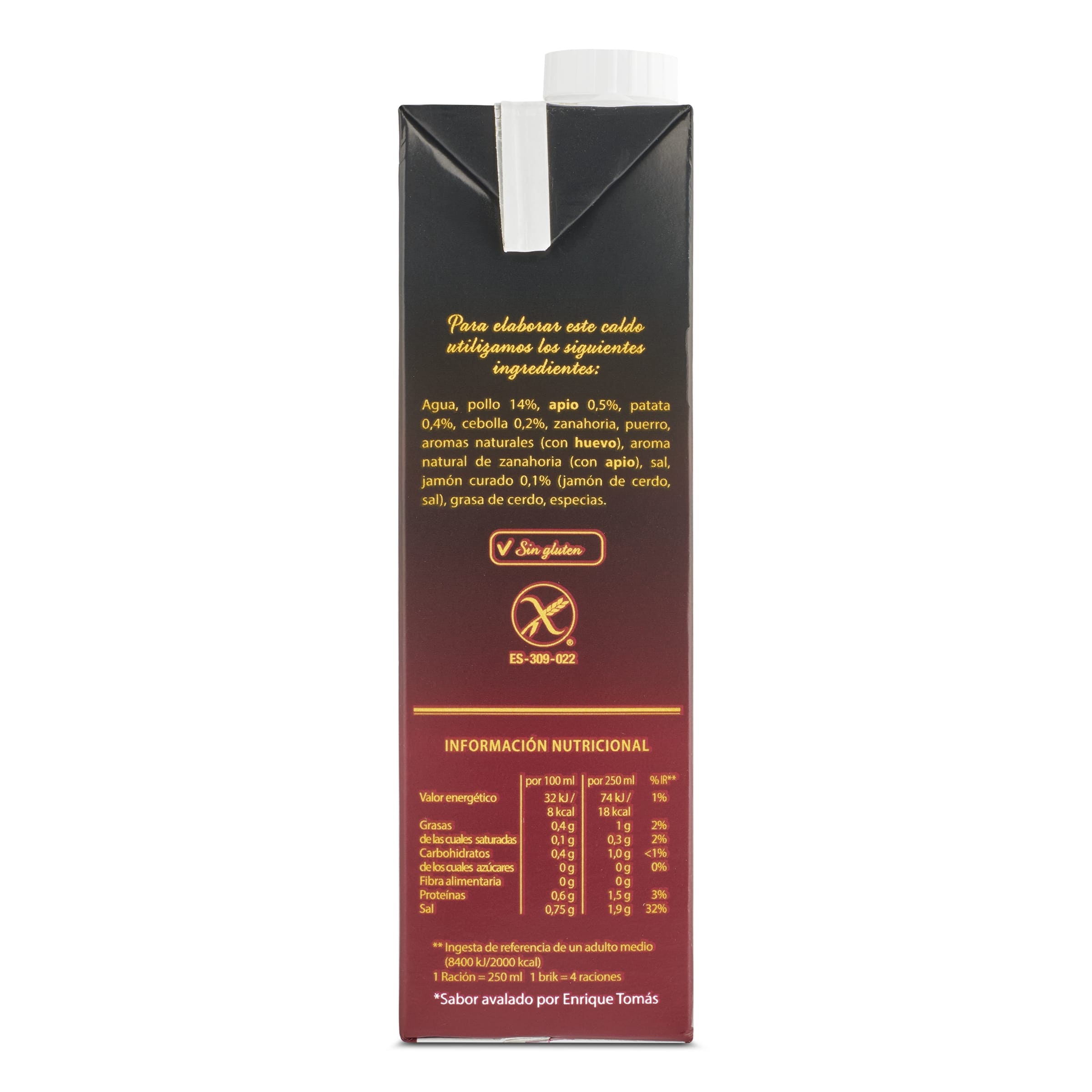 Caldo de pollo con jamón gourmet Gallina Blanca 1 L