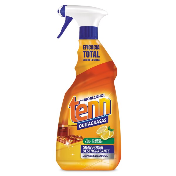 Limpiador Quitagrasas Cítrico Con Bioalcohol Tenn Spray 750 Ml.