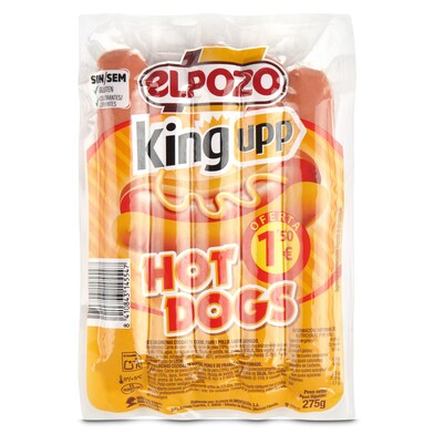 Salchichas hot dog Elpozo King bolsa 275 g-0 Salchichas hot dog Elpozo King bolsa 275 g-0