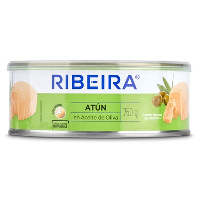 Atún en aceite de oliva Ribeira lata 650 g-0