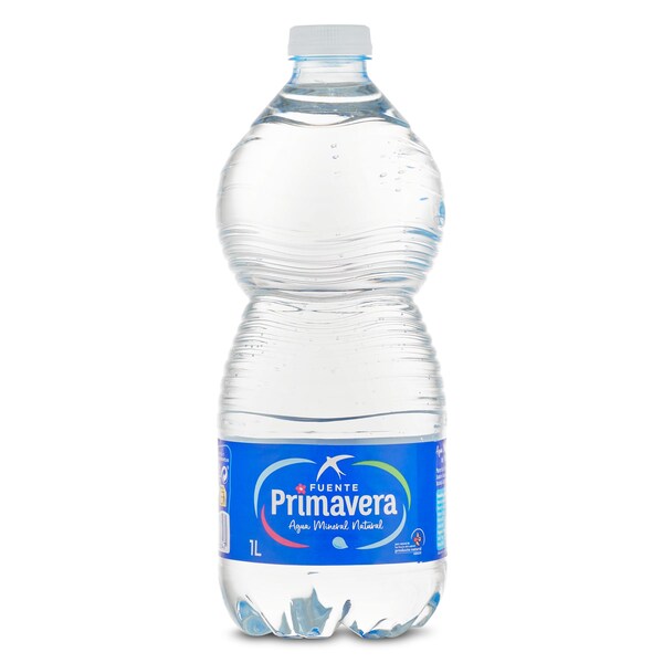 Agua Mineral Natural Fuente Primavera Botella 1 L