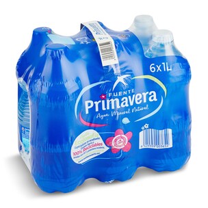 Agua mineral Fuente Primavera pack 6 x 1 L