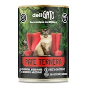 Alimento para gatos paté de ternera Deligato Dia lata 400 g