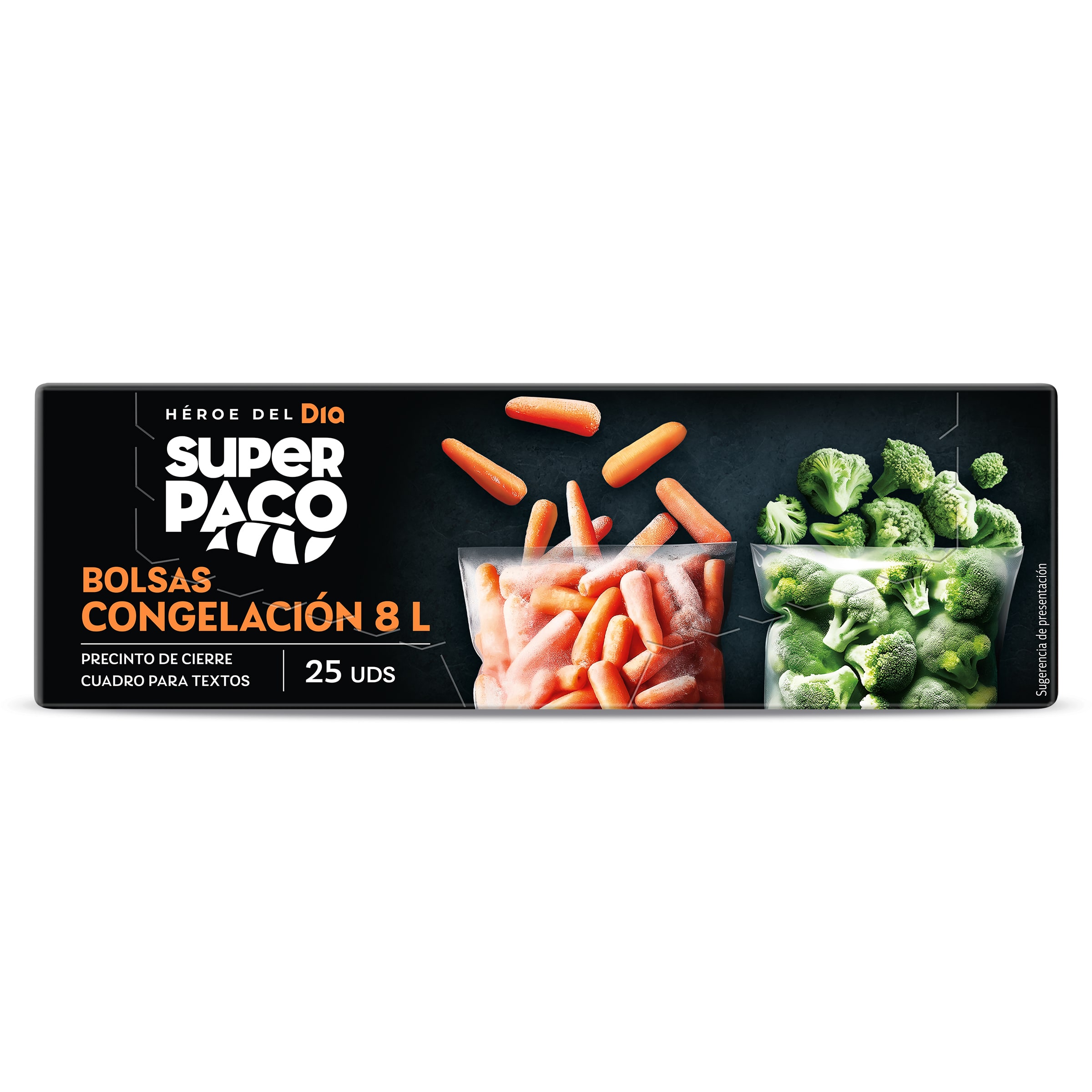 Bolsas de congelación 8 litros Dia Super Paco 25 unidades