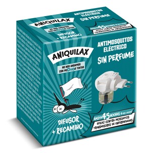 Insecticida eléctrico antimosquitos aparato y recambio Dia Aniquilax 33 ml