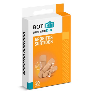 Tiritas surtidas Botikit de Dia caja 30 unidades-0 Tiritas surtidas Botikit de Dia caja 30 unidades-0