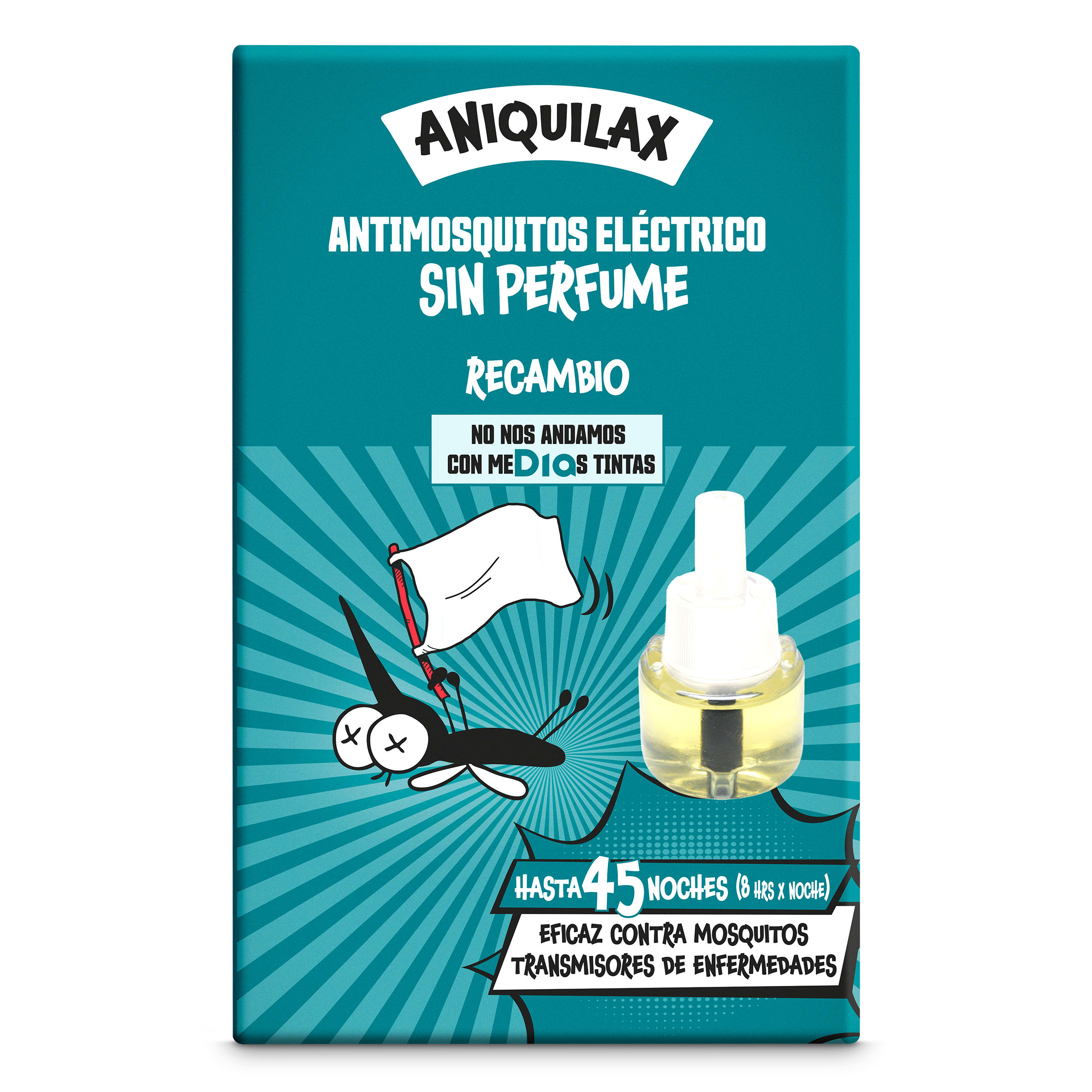 Recambio insecticida eléctrico antimosquitos Dia Aniquilax 33 ml