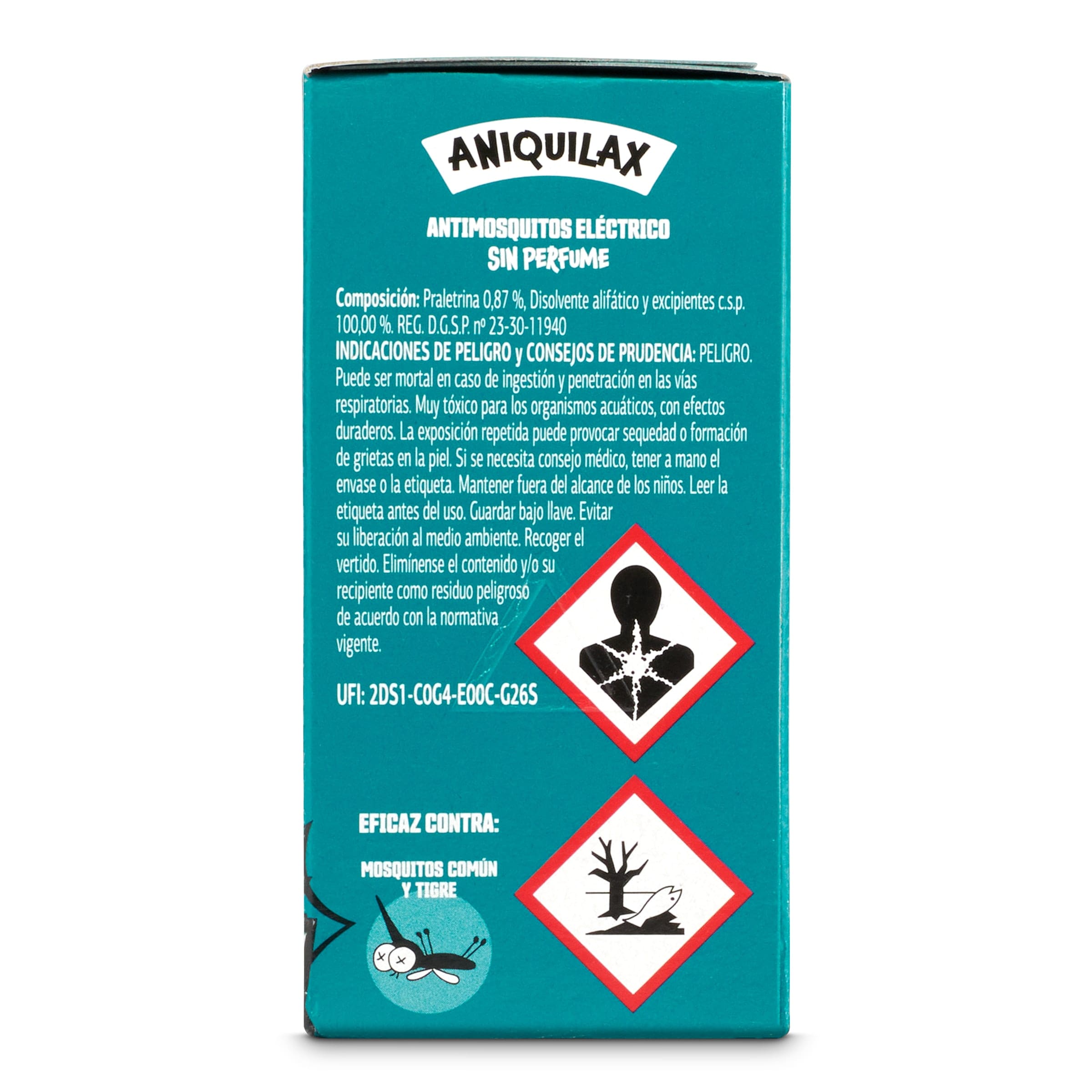 Recambio insecticida eléctrico antimosquitos Dia Aniquilax 33 ml