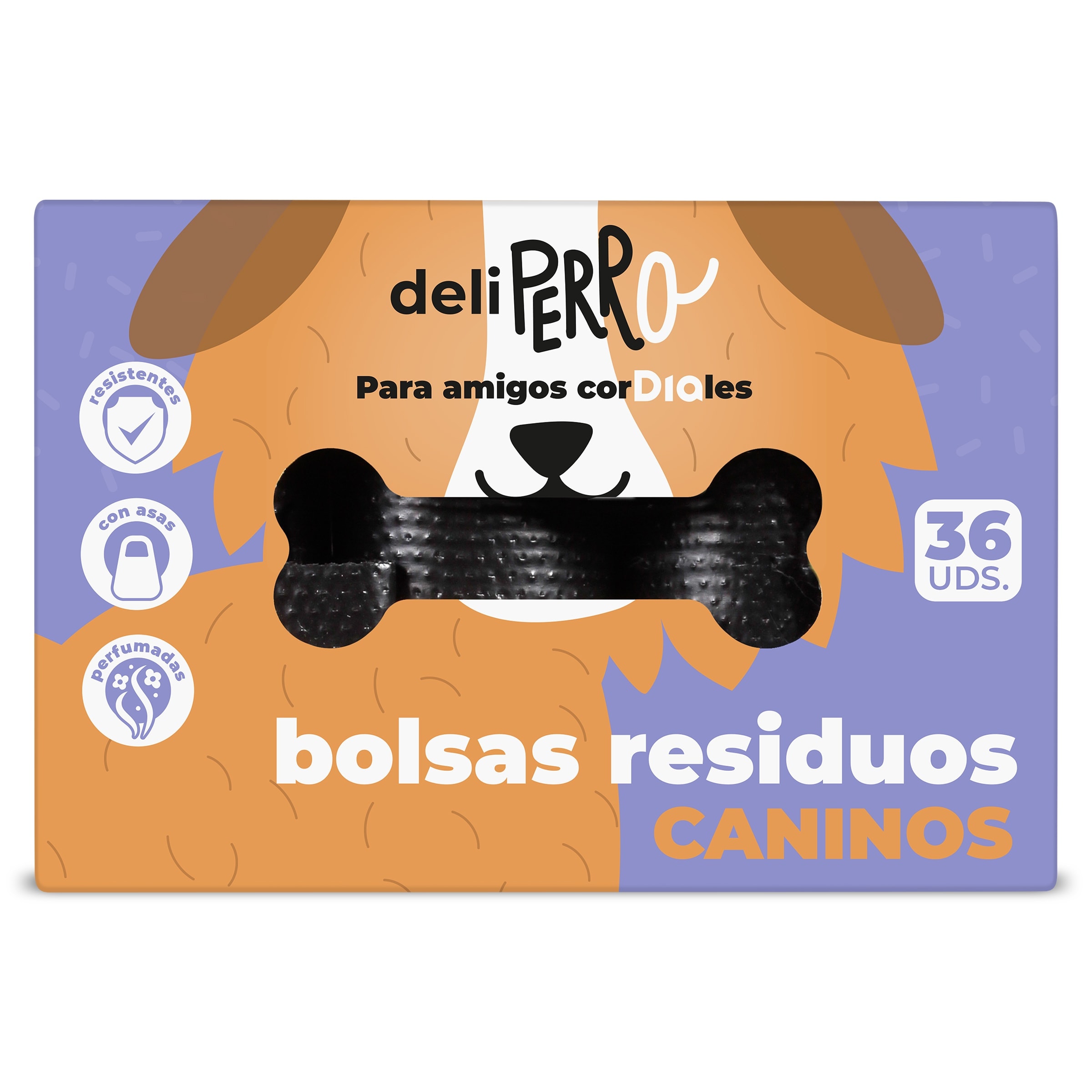 Bolsas para residuos caninos con asas Dia Deliperro 36 unidades