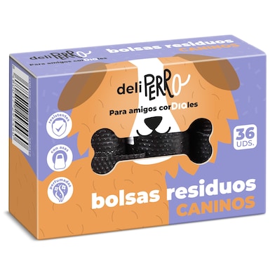 Bolsas para residuos caninos con asas Deliperro de Dia caja 36 unidades-0