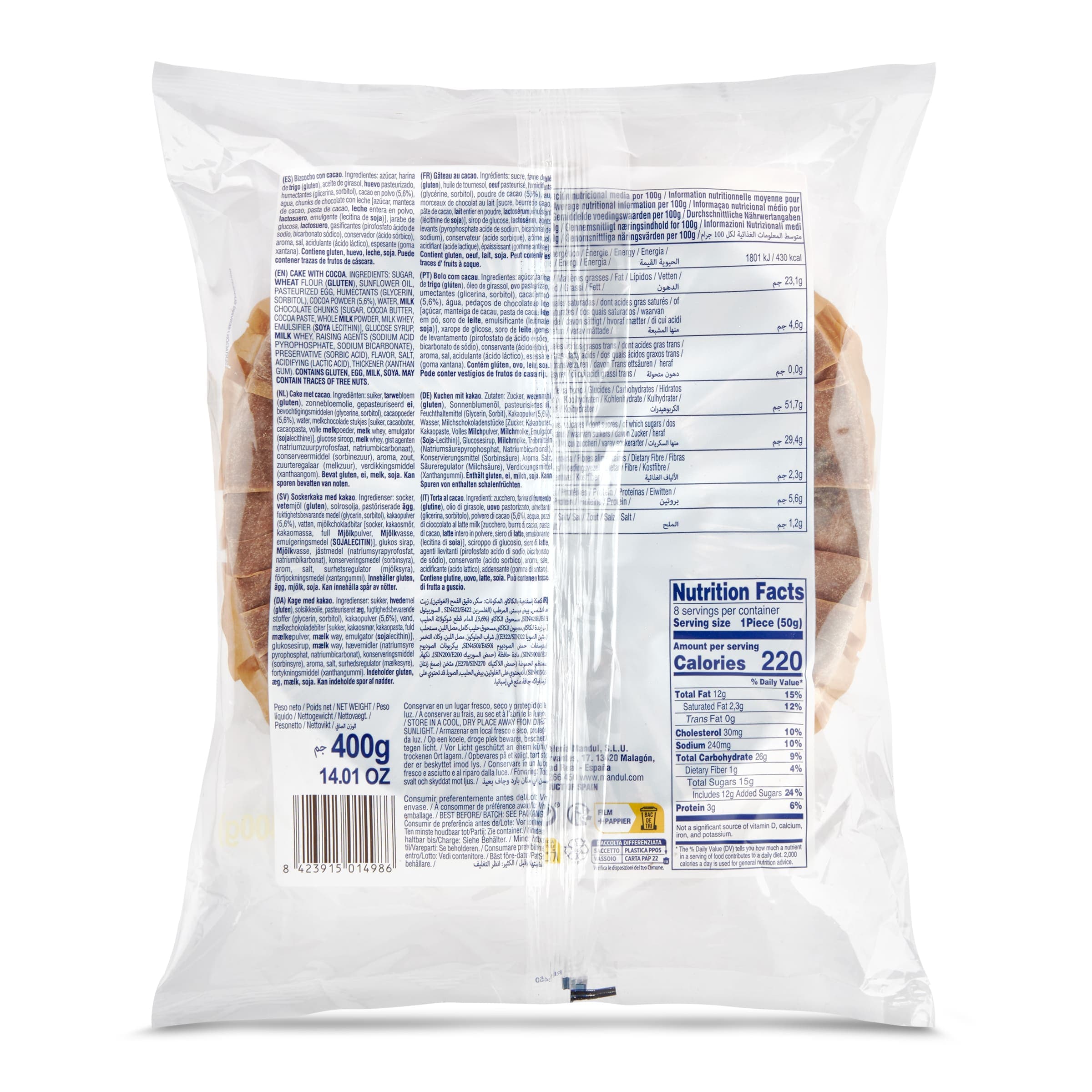 Rondo de chocolate Mandul 400 g