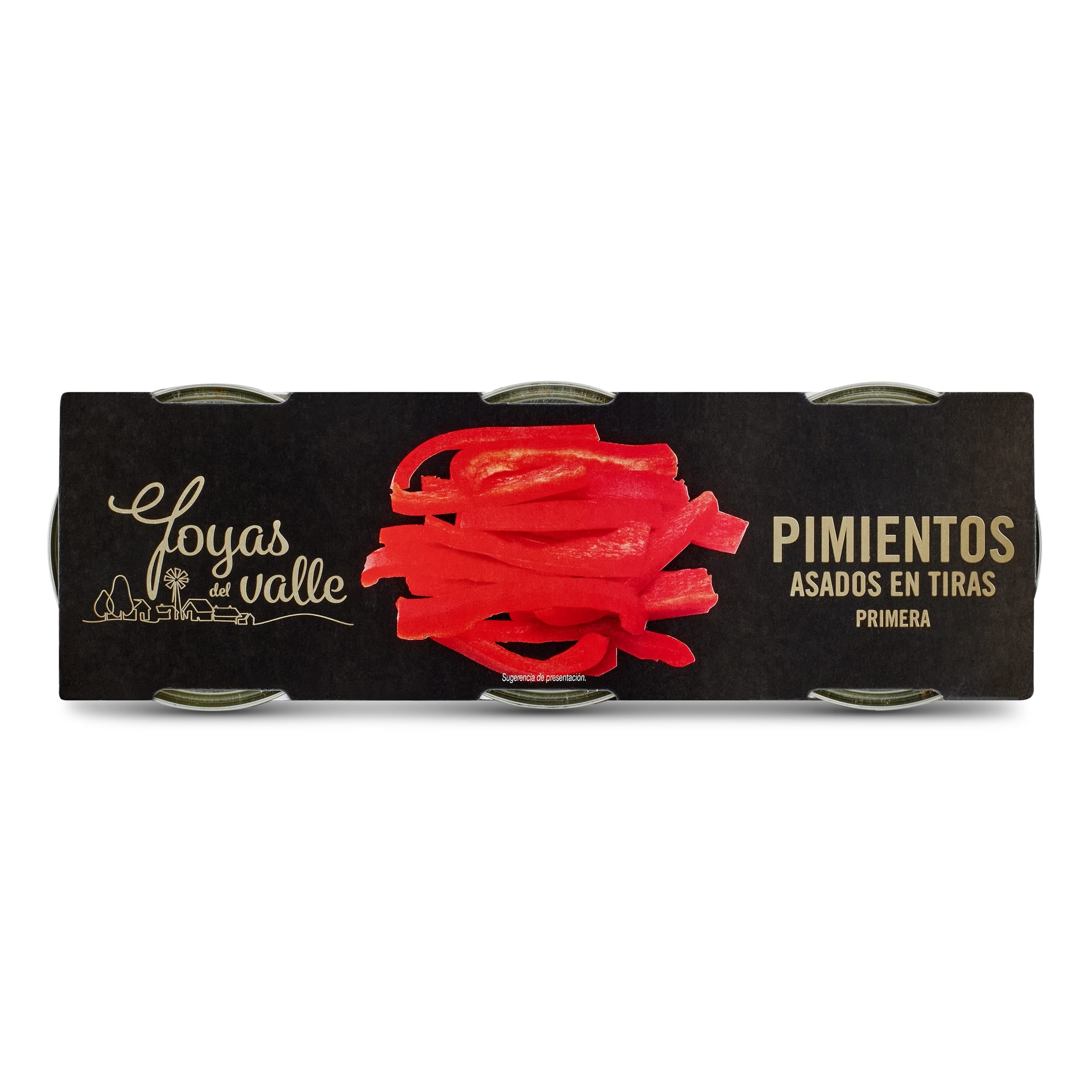 Pimientos rojos asados en tiras Joyas del valle 3 x 60 g