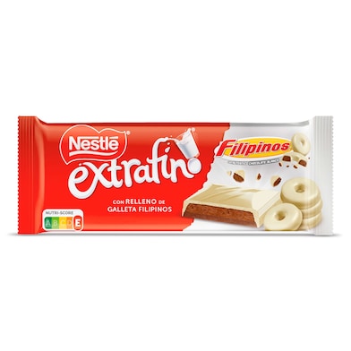 Chocolate blanco con relleno de galleta filipinos Nestlé Extrafino 84 g-0