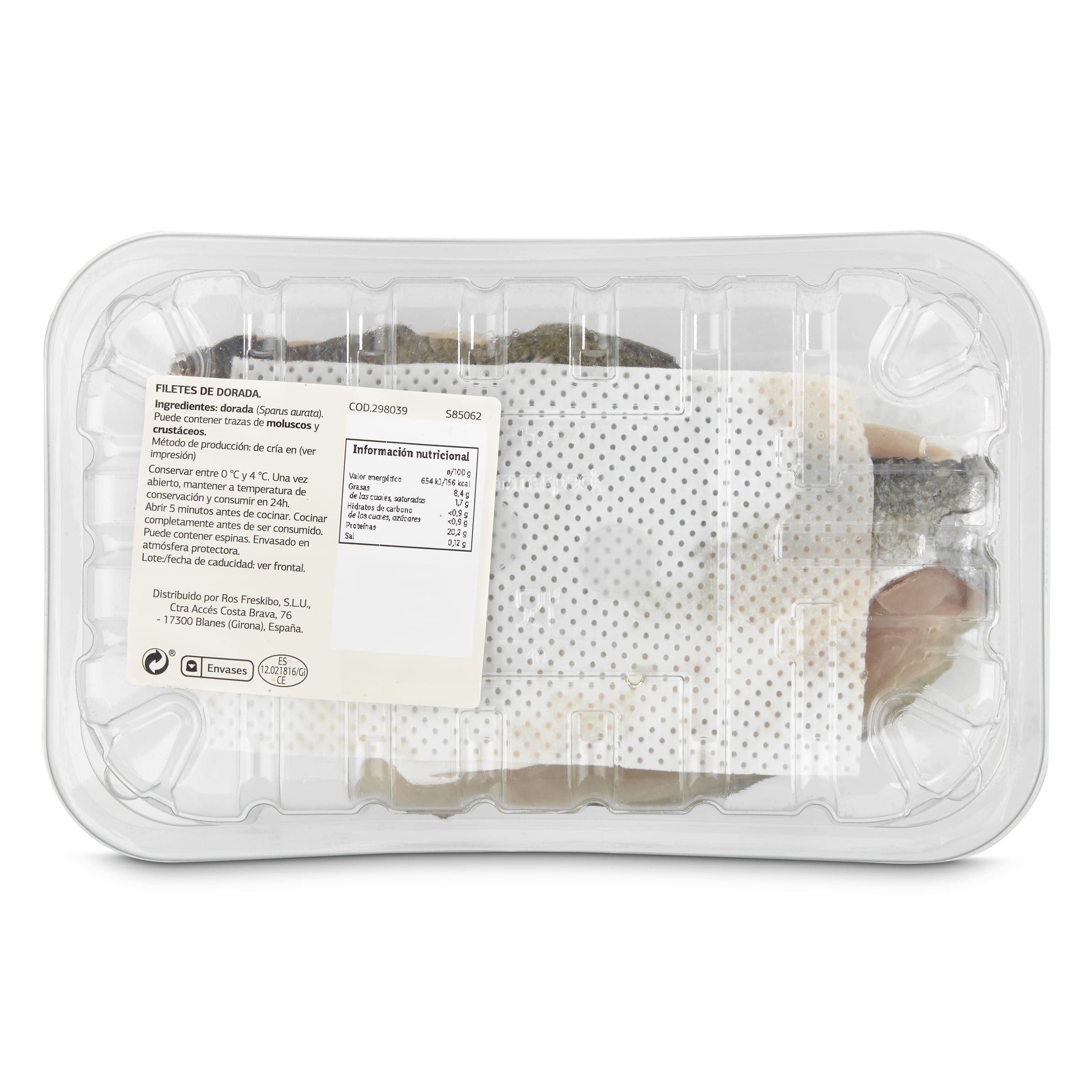 Filetes de dorada Selección de Dia 300 g aprox.