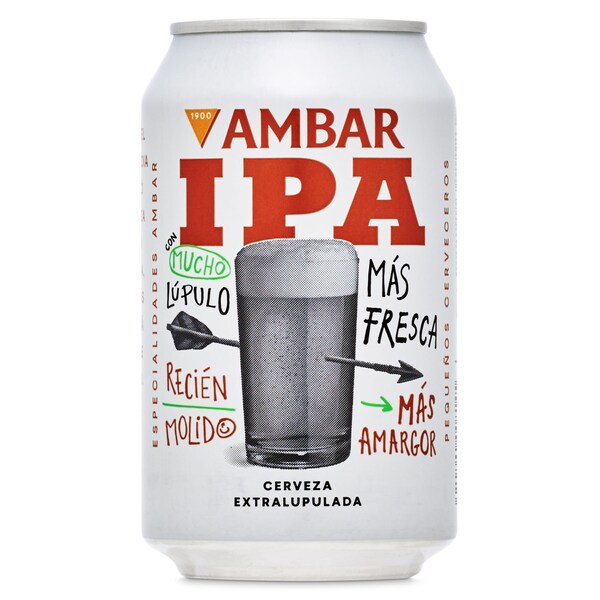 Cerveza Ipa Ambar Lata 33 Cl.