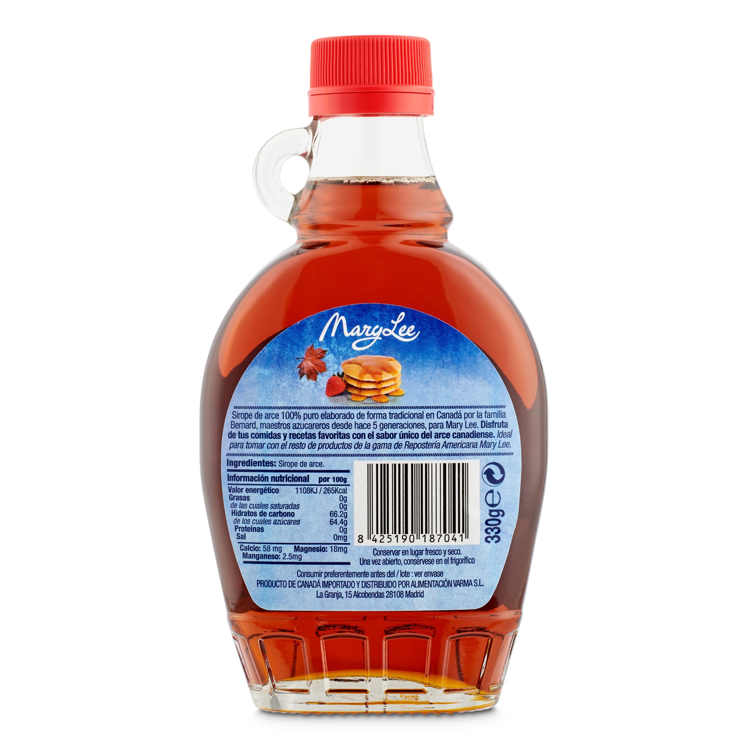 Sirope de arce puro Mary Lee 250 ml