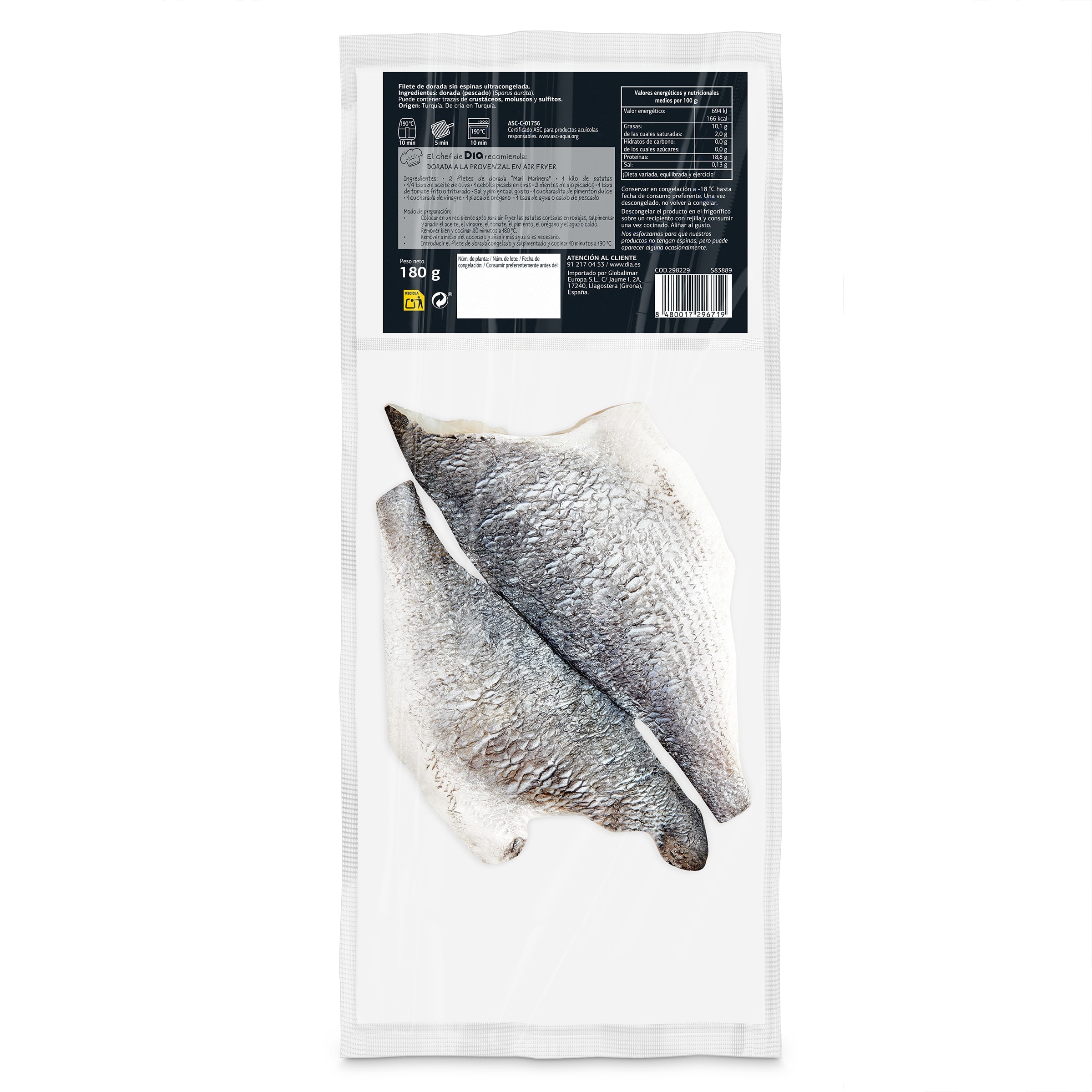 Dorada ASC Dia Mari Marinera 180 g
