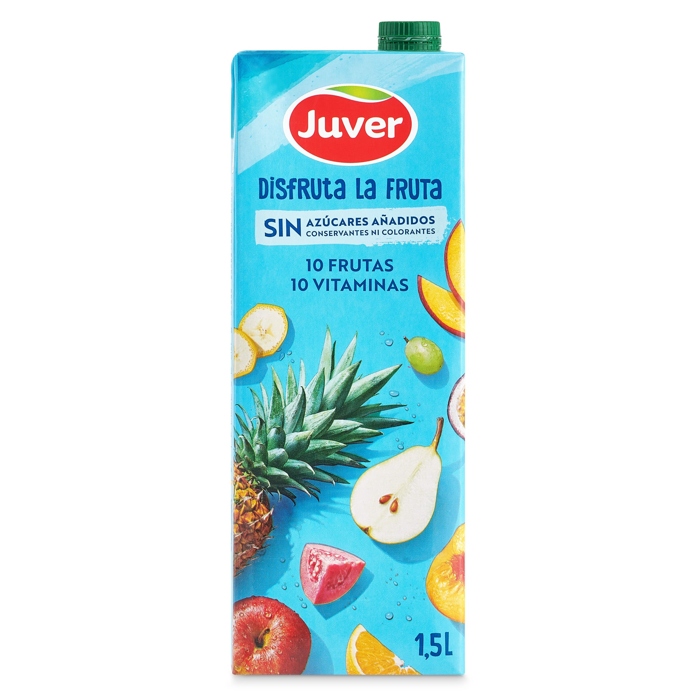 Bebida de zumo multifrutas sin azúcares añadidos Juver Disfruta 1.5 L