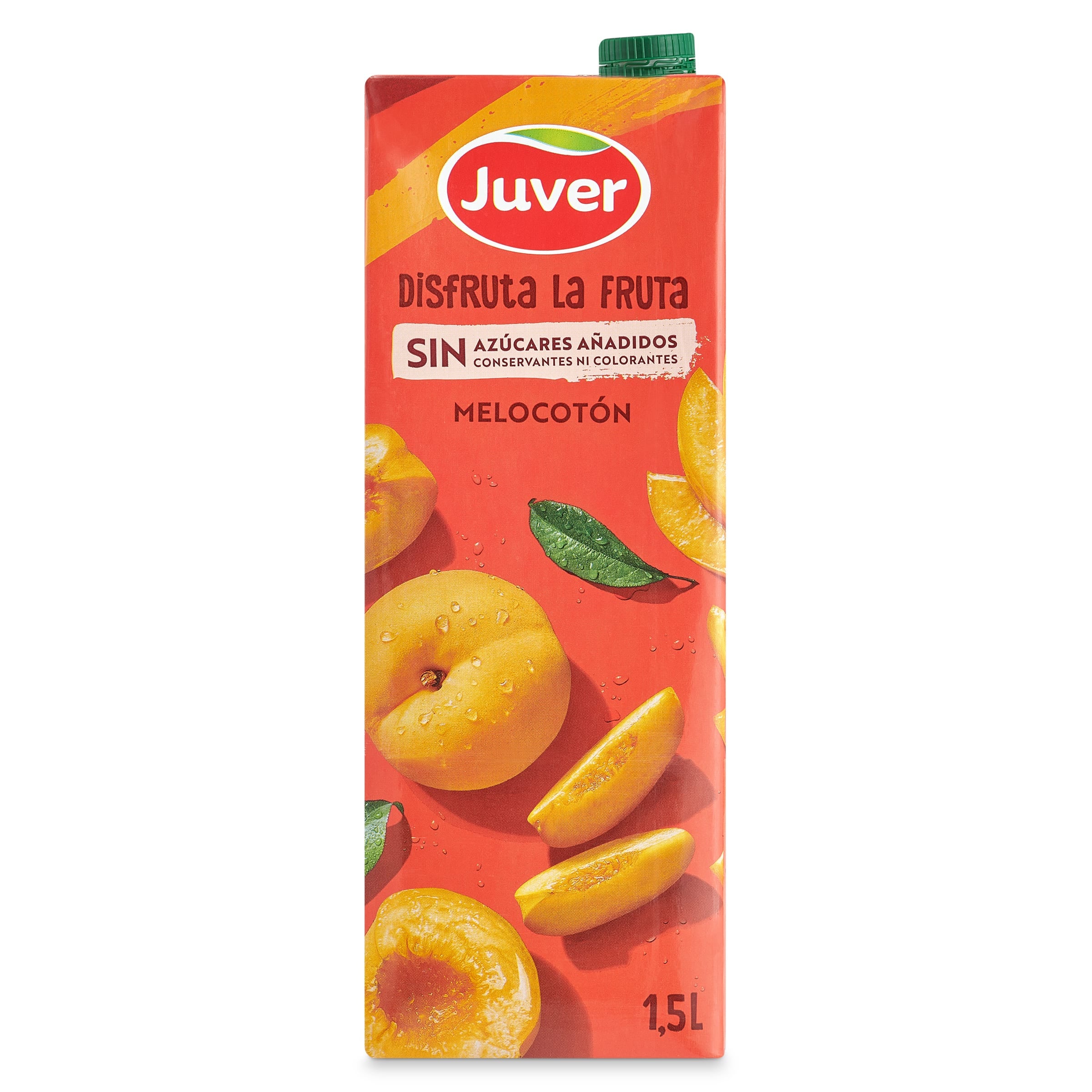 Bebida de zumo de melocotón sin azúcares añadidos Juver Disfruta 1.5 L