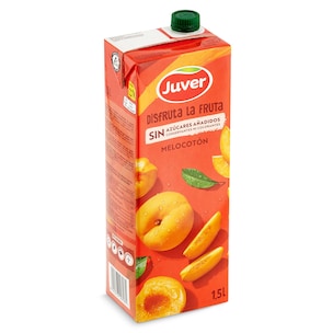 bebida de zumo de melocoton sin azucares anadidos disfruta 15 l