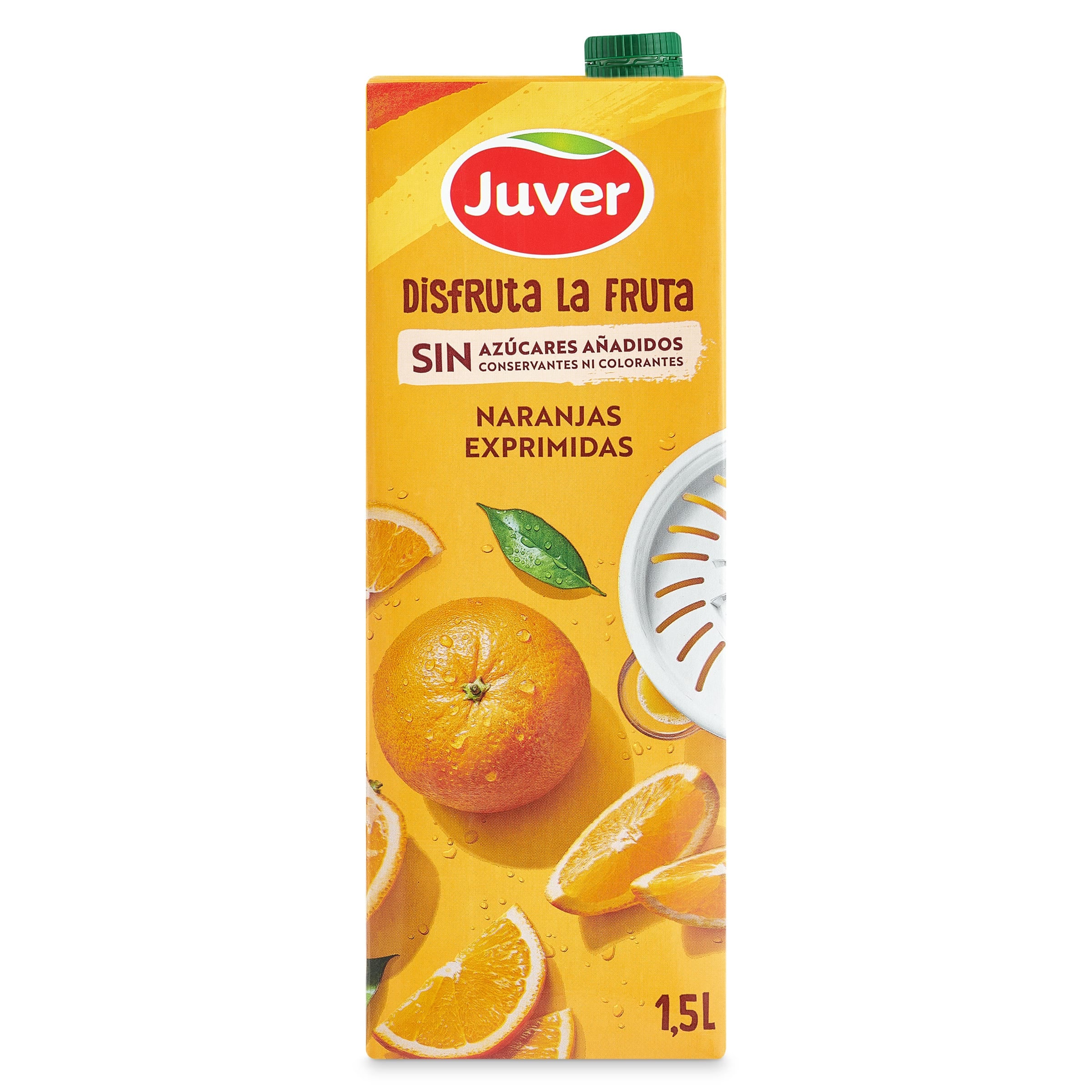 Bebida de zumo de naranja sin azúcares añadidos Juver Disfruta 1.5 L