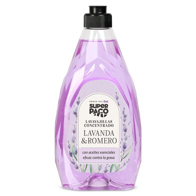 Lavavajillas a mano concentrado lavanda y romero Super Paco de Dia botella 500 ml-0 Lavavajillas a mano concentrado lavanda y romero Super Paco de Dia botella 500 ml-0