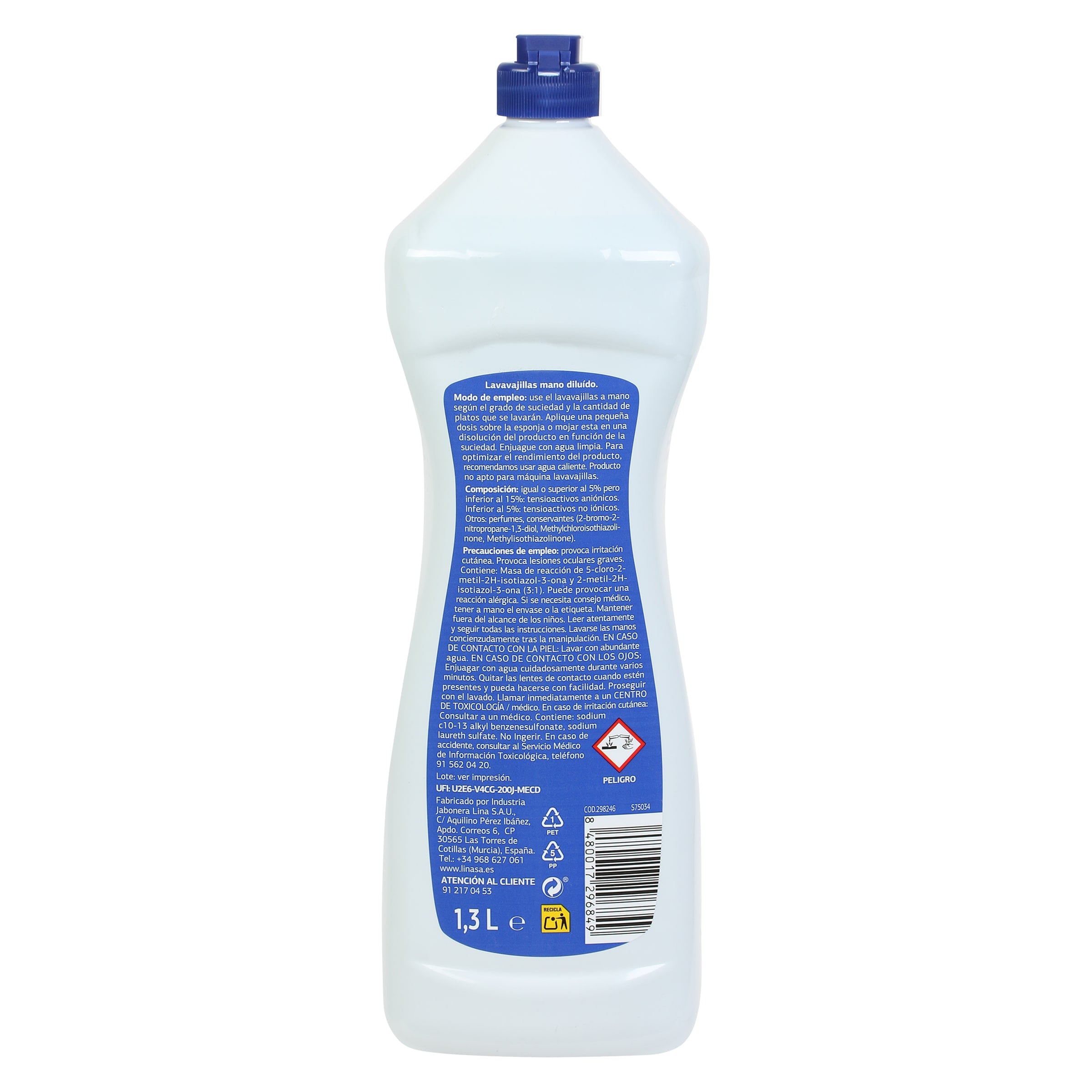 Lavavajillas diluido Dia Super Paco 1,3 L