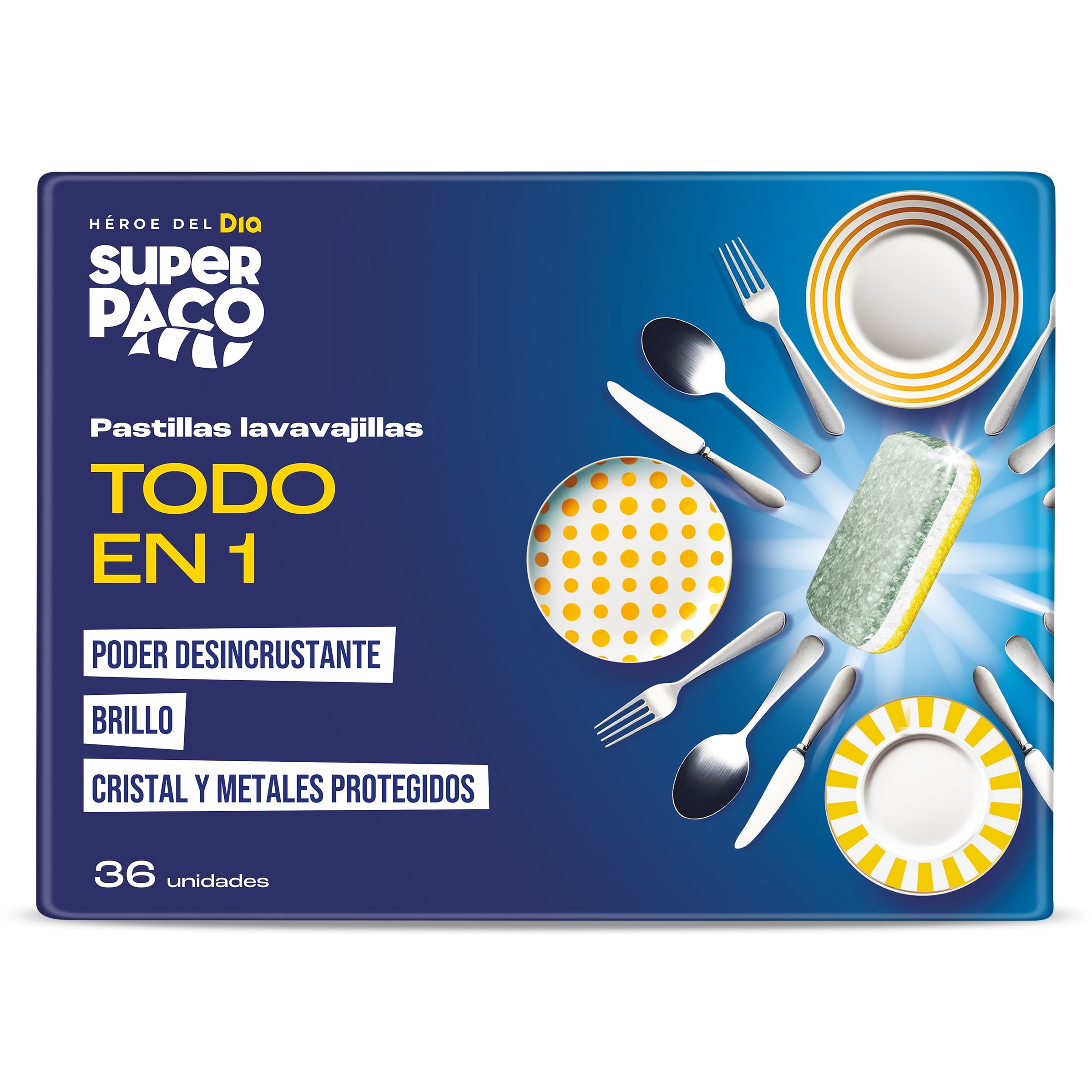 Pastillas lavavajillas Dia Super Paco 36 unidades