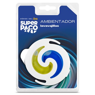 Ambientador para lavavajillas limón Super Paco de Dia blister 6 ml-0 Ambientador para lavavajillas limón Super Paco de Dia blister 6 ml-0