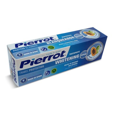 Pasta de dientes blanqueadora con papaya Pierrot tubo 75 ml-0 Pasta de dientes blanqueadora con papaya Pierrot tubo 75 ml-0